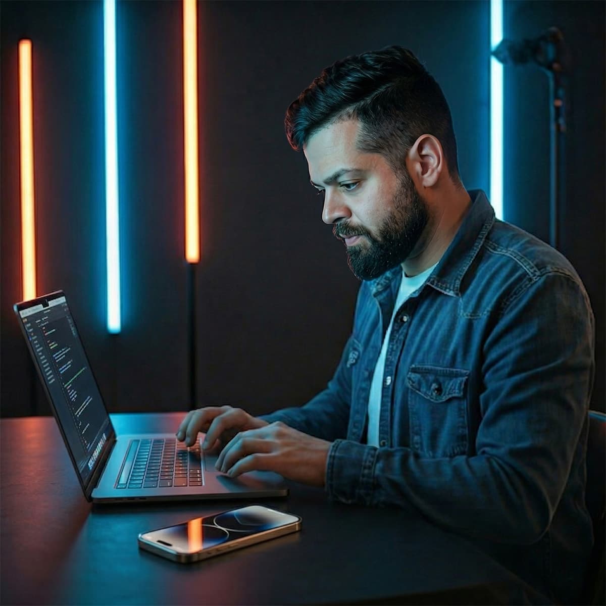 יוצר תוכן בסטודיו